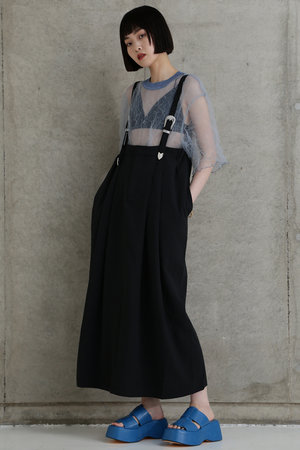 lelill ロングストラップジャンパースカート lelill ロングストラップジャンパースカート