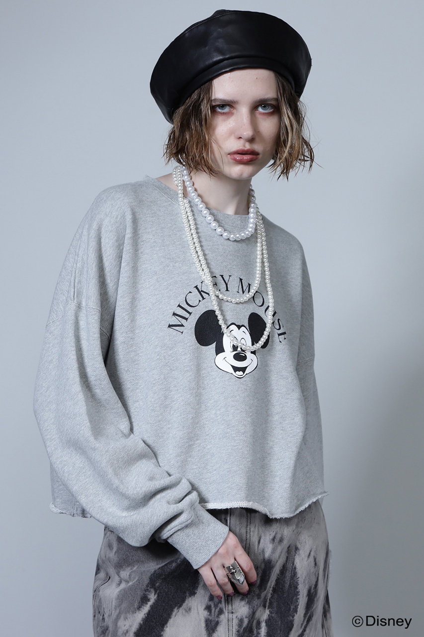 ローズバッド/ROSE BUDのMICKEY MOUSE face sweat(グレー/6004213228)