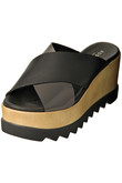 CROSS FRONT　WEDGE　SANDAL