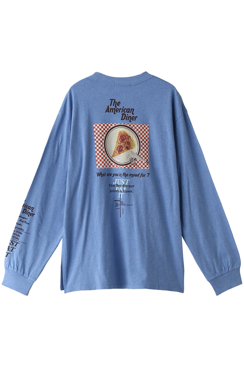 SALE 【40%OFF】 ROSE BUD ローズバッド 【CREOLME】スーベニアロングTシャツ ブルー