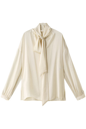 ウィム ガゼット/Whim Gazetteのサテンボータイブラウス