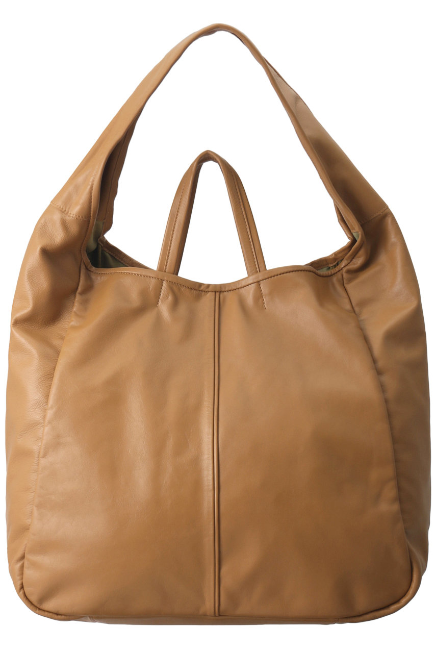 Whim Gazette ウィム ガゼット Casa ポーチ付きbigトートバッグ キャメル の通販 Elleshop エル ショップ