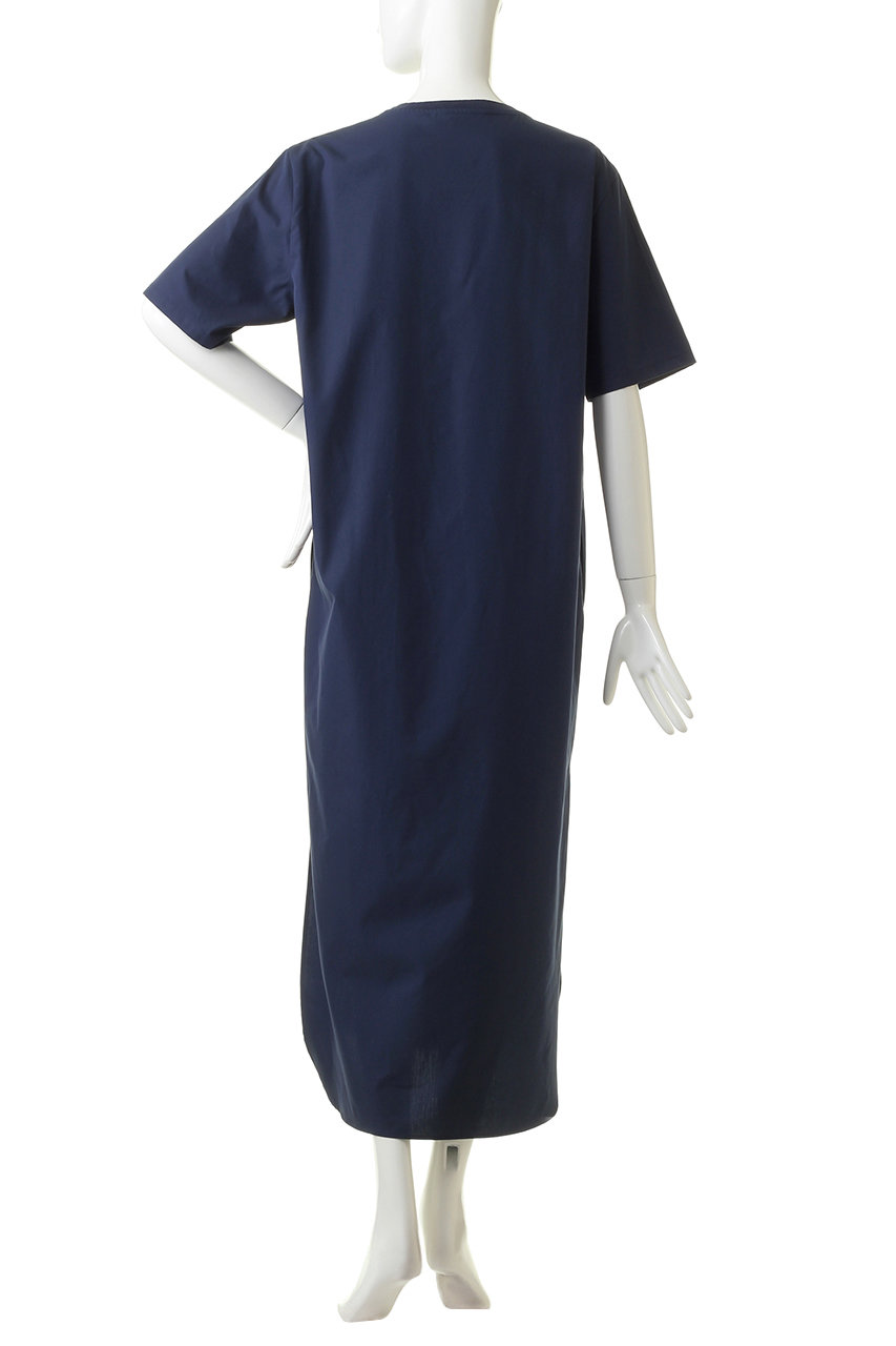 Whim Gazette ウィム ガゼット Seya コットンシャツtワンピース ブルー の通販 Elleshop エル ショップ