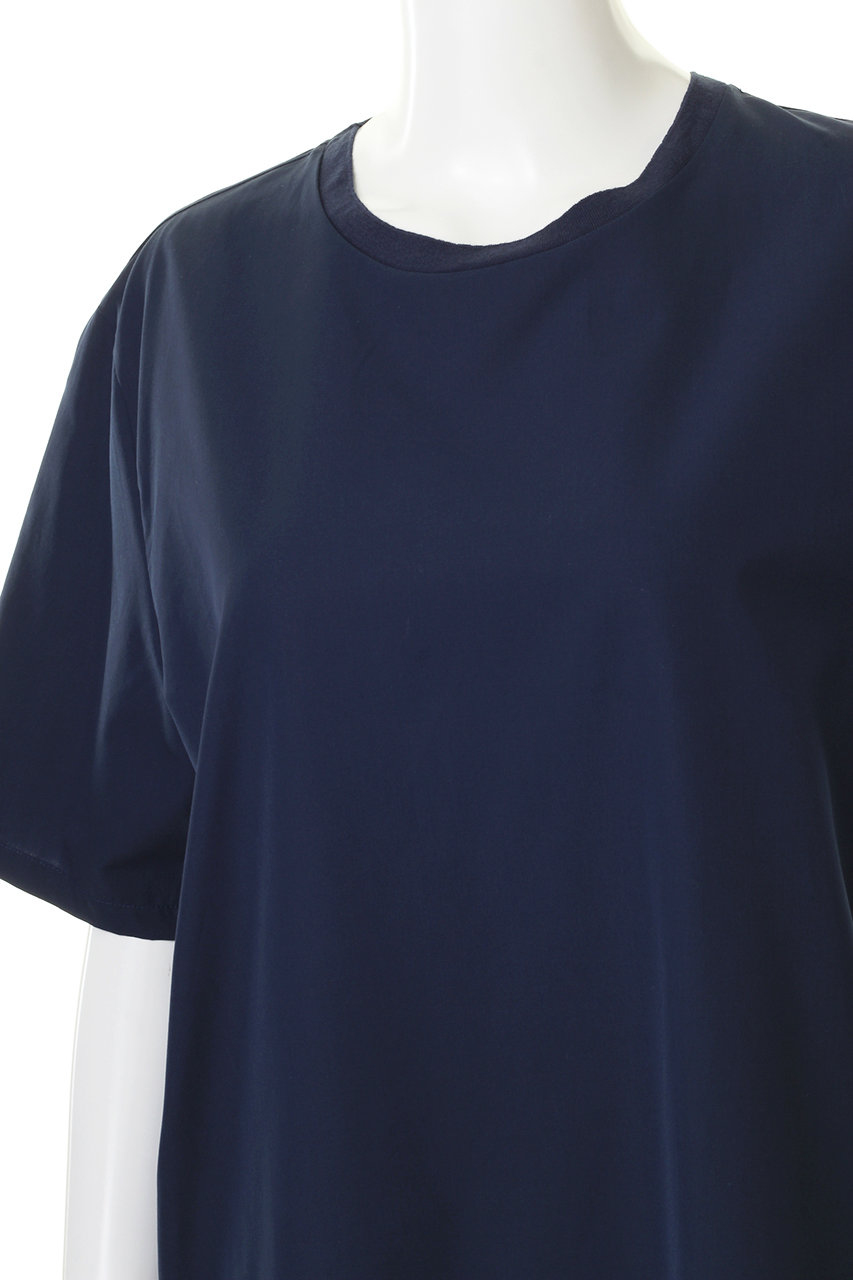 Whim Gazette ウィム ガゼット Seya コットンシャツtワンピース ブルー の通販 Elleshop エル ショップ