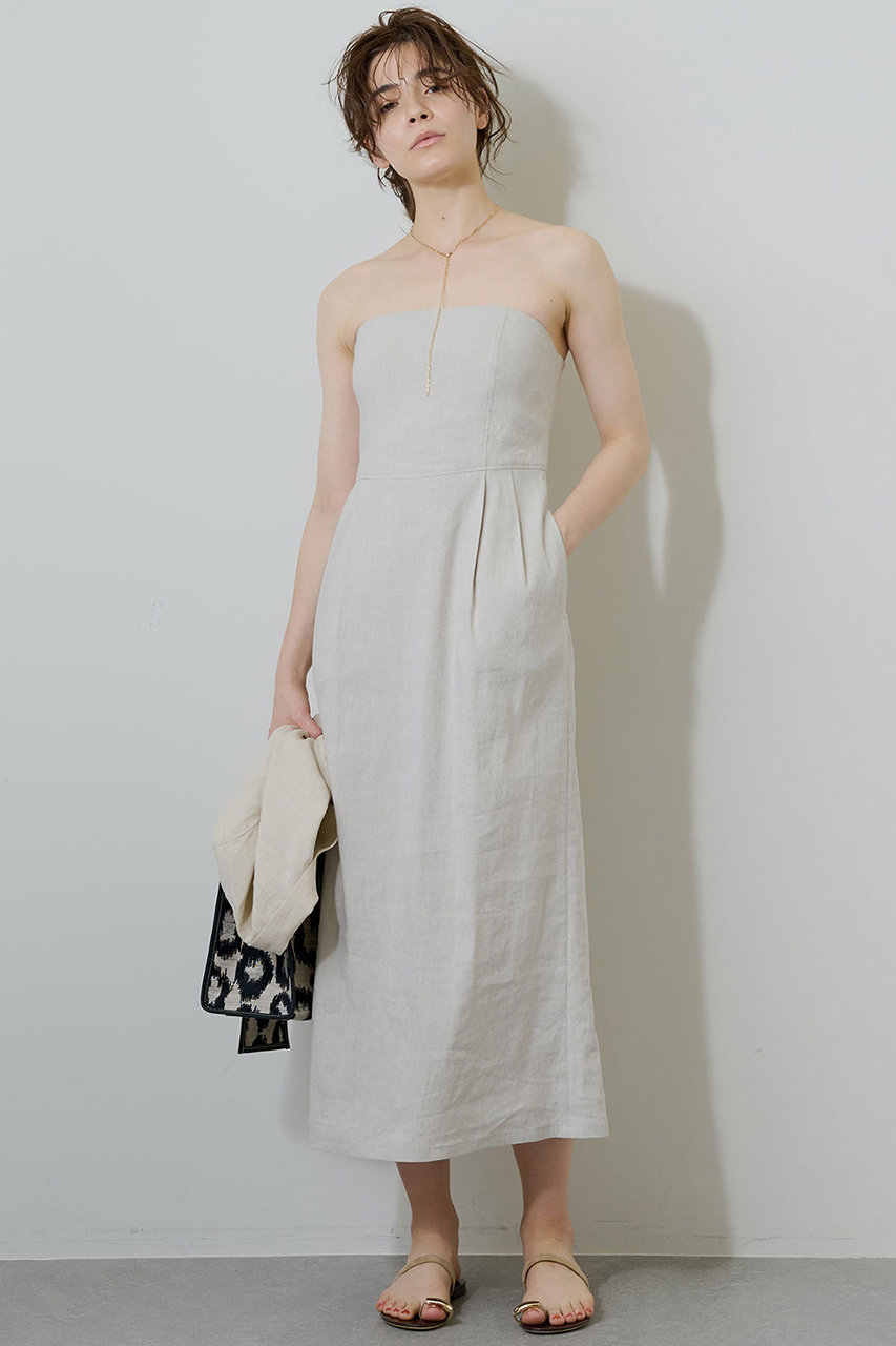 爆熱 ウィムガゼット Whim Gazette ワンピース ベアトップ ロング ギャザー F ライトベージュ 正規品 レディース 当店人気 送料無料 Www Endocenter Com Ua