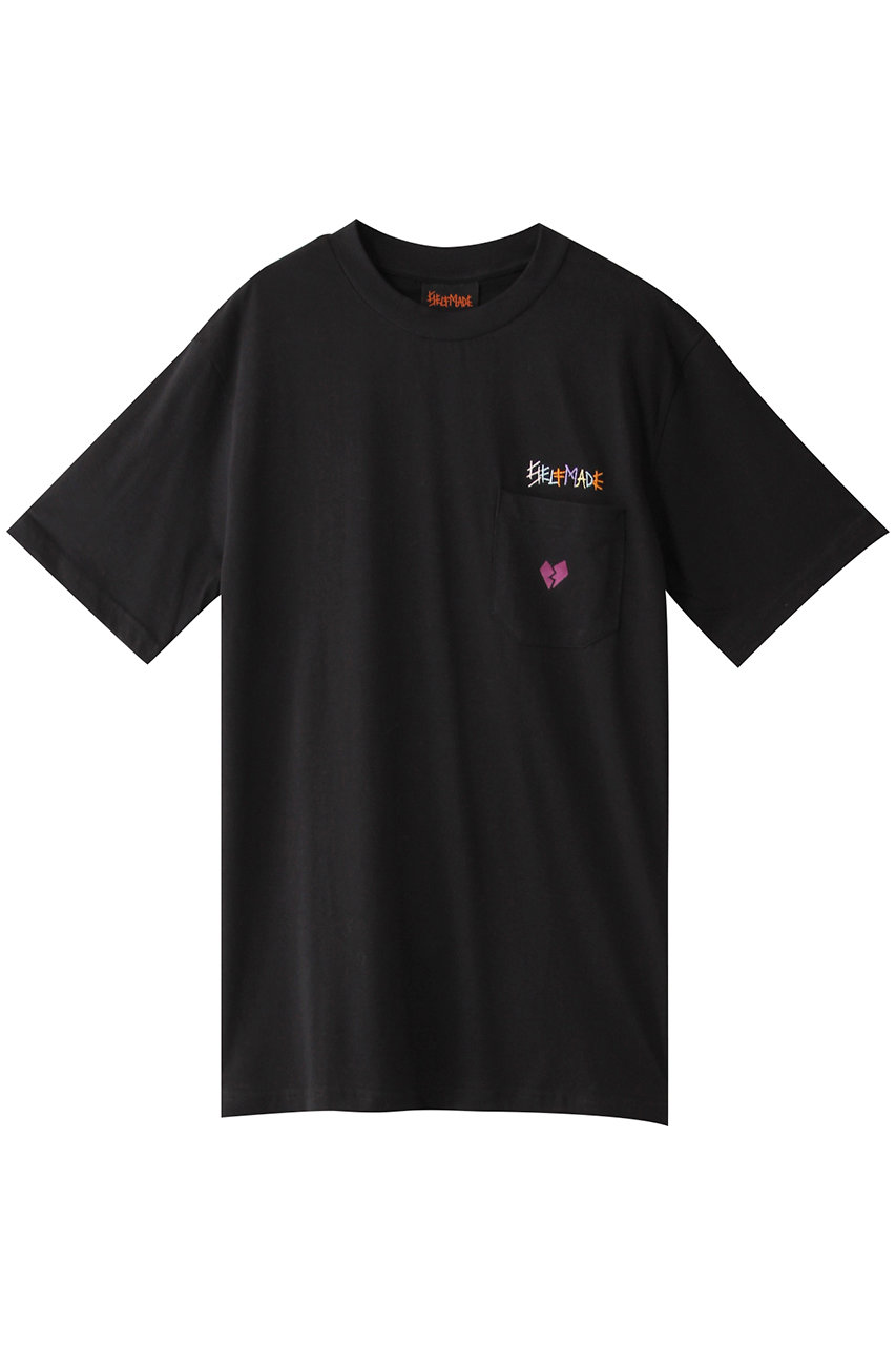 Whim Gazette ウィム ガゼット 【SELF MADE】BROKEN HEART-Tシャツ ブラック