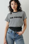 【THE PAUSE】THE PAUSE Tシャツ ウィム ガゼット/Whim Gazette ブラック