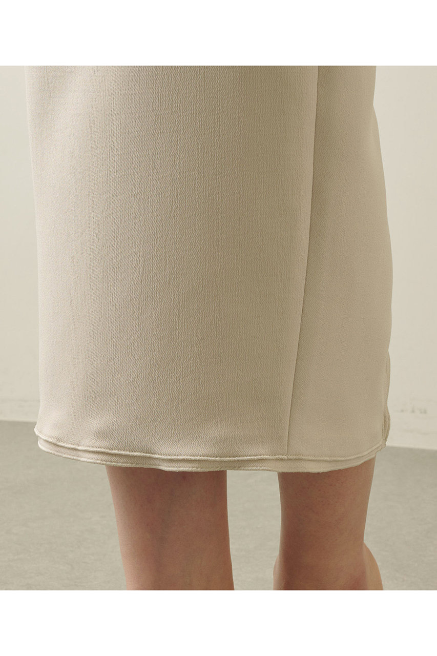 Whim Gazette ウィム ガゼット 長谷川京子さんコラボ バッグzipペンシルスカート ベージュ の通販 Elleshop エル ショップ