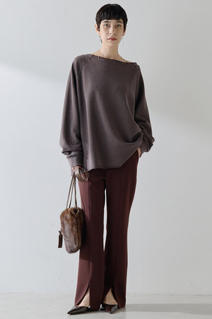 ウィム ガゼット/Whim Gazetteのフロントスリットパンツ(110600/110601)