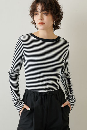 ウィム ガゼット/Whim GazetteのVバッグシャンテレコカットソー(110100/110103)