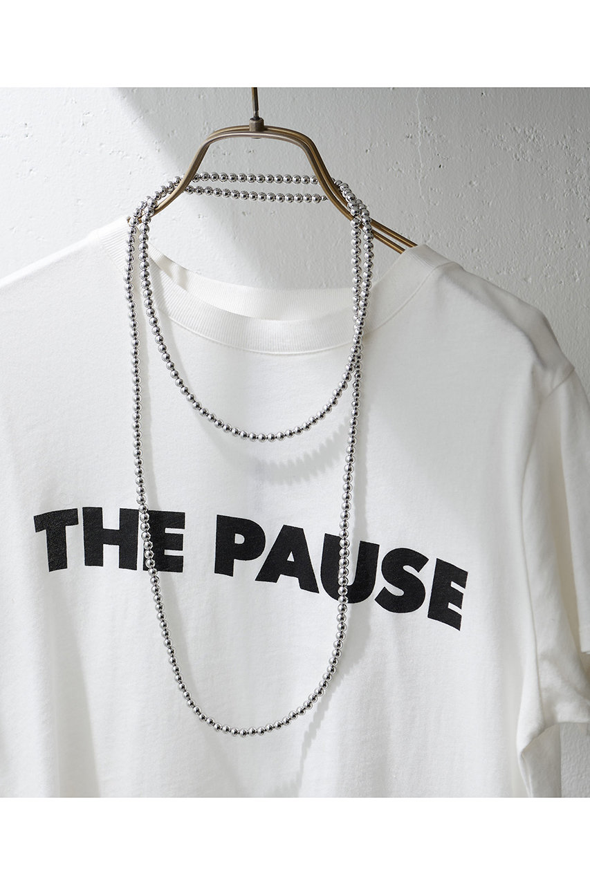 Whim Gazette(ウィム ガゼット)｜【予約販売】【THE PAUSE】メタルボールロングネックレス/シルバー  の通販｜ELLESHOP・(エル・ショップ)