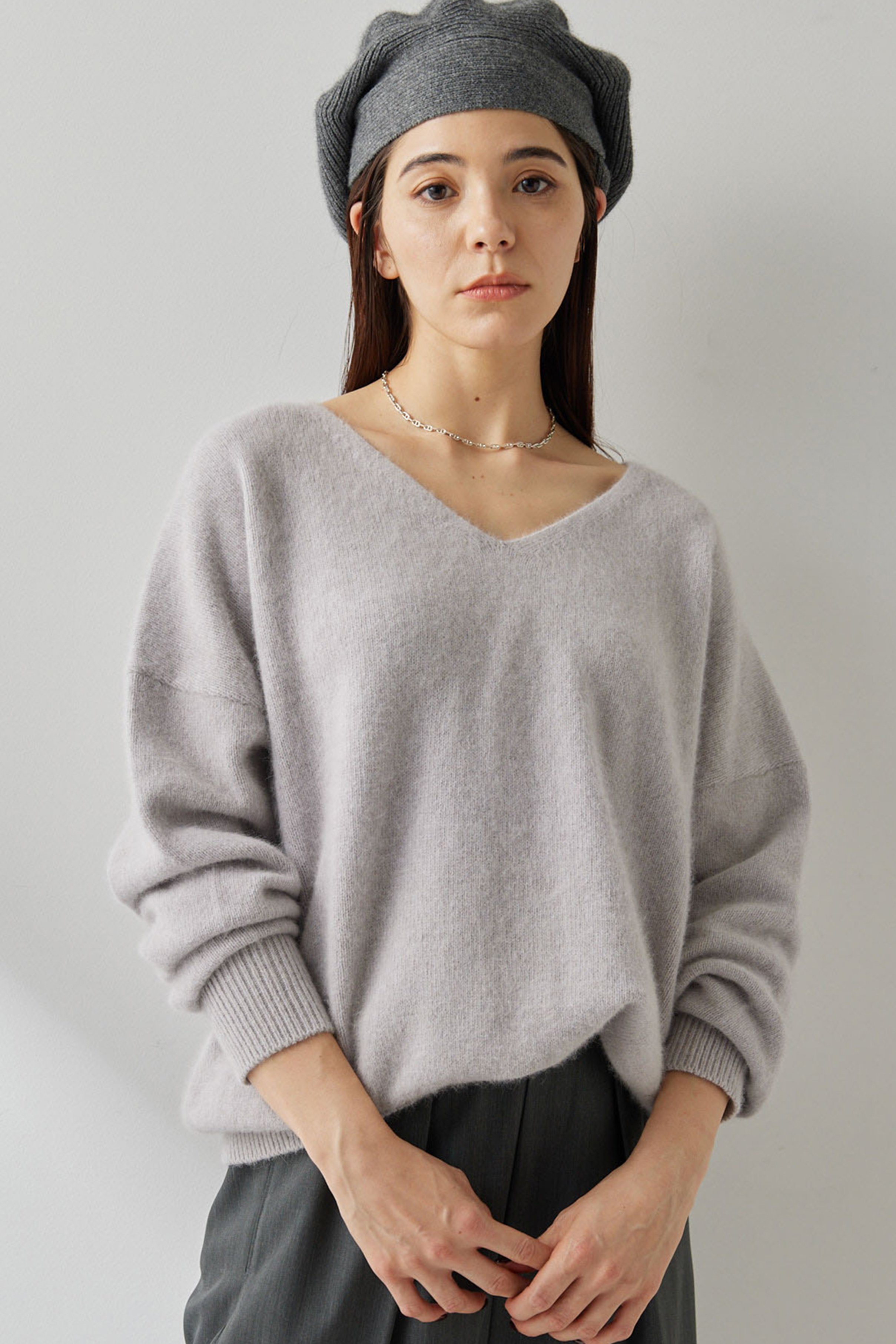 フォックスウールVプルオーバー