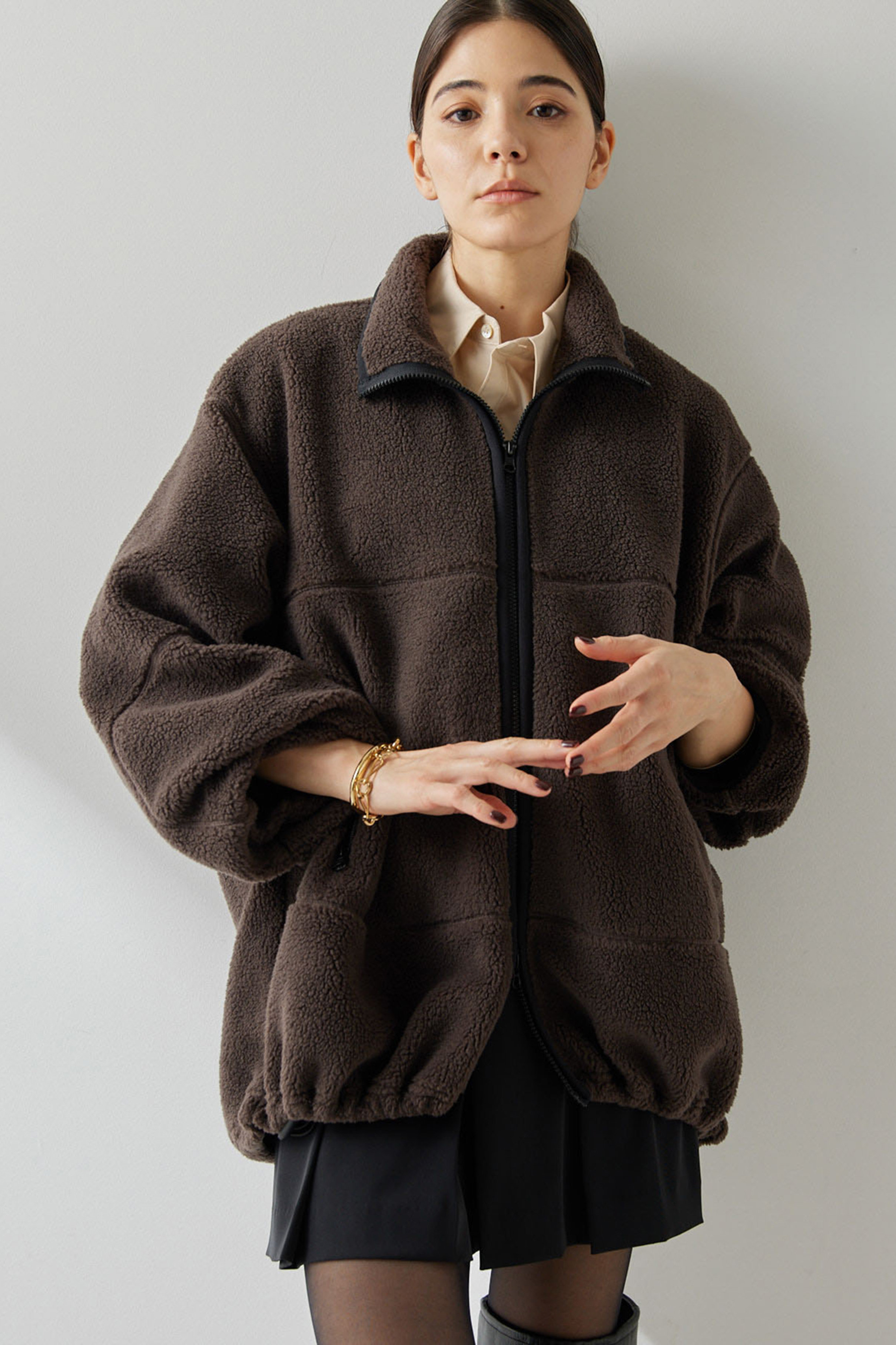 【THE PAUSE】ボアZIPジャケット