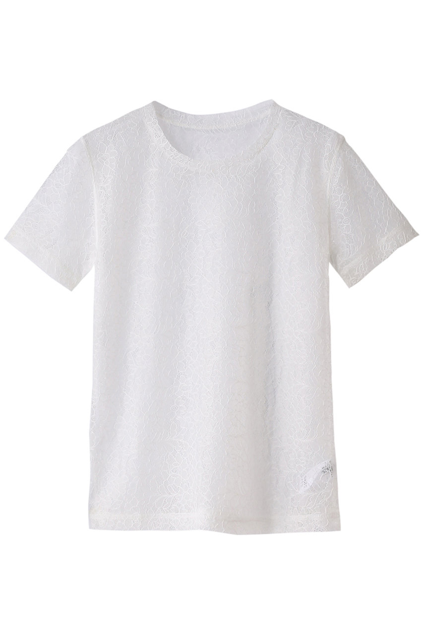 Whim Gazette 【GEMINI】レースTシャツ (ホワイト, F) ウィム ガゼット ELLE SHOP