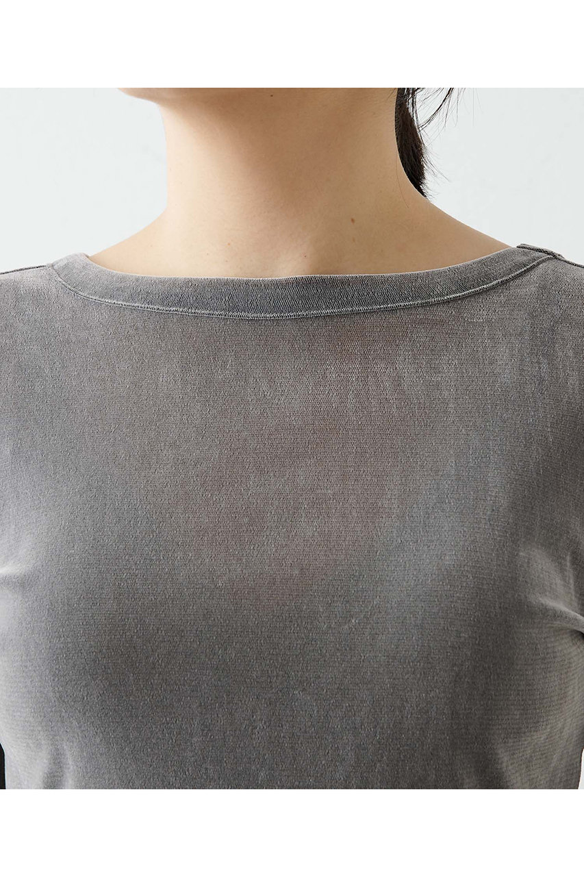 Whim Gazette(ウィム ガゼット)｜フロッキーバックシャンカットソー