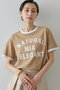 【予約販売】パッチワークロゴTシャツ ウィム ガゼット/Whim Gazette キャメル