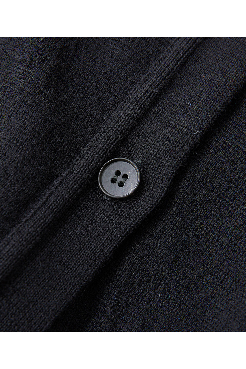 Whim Gazette(ウィム ガゼット)｜ミラノリブカーディガン/ブラック の