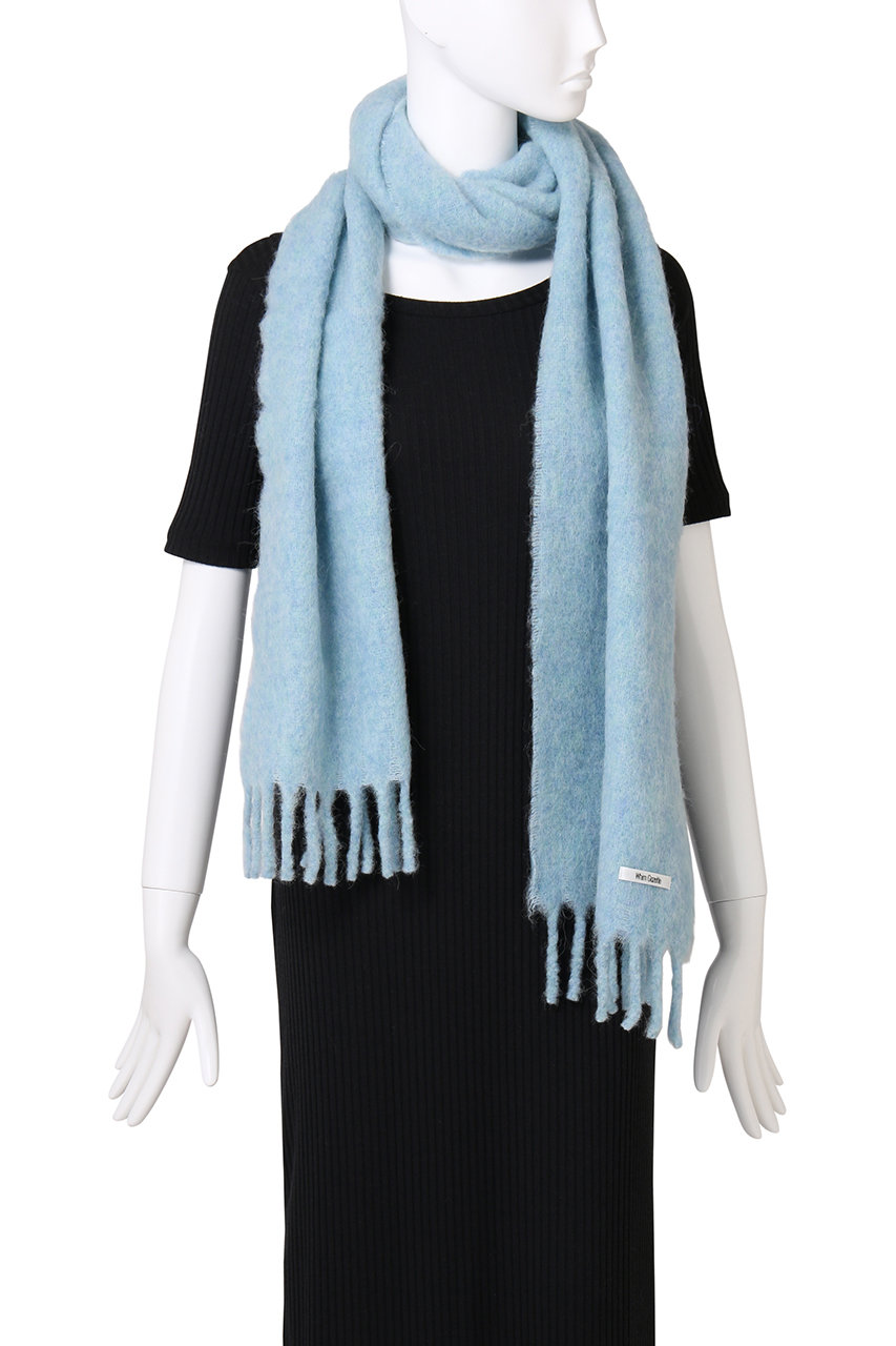 Whim Gazette(ウィム ガゼット)｜ブークレー無地ストール/グレー の  