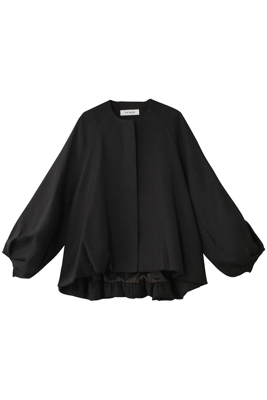 Whim Gazette 【THE PAUSE】ボリュームスリーブコート (ブラック, F) ウィム ガゼット ELLE SHOP Whim Gazette 【THE PAUSE】ボリュームスリーブコート (ブラック, F) ウィム ガゼット ELLE SHOP