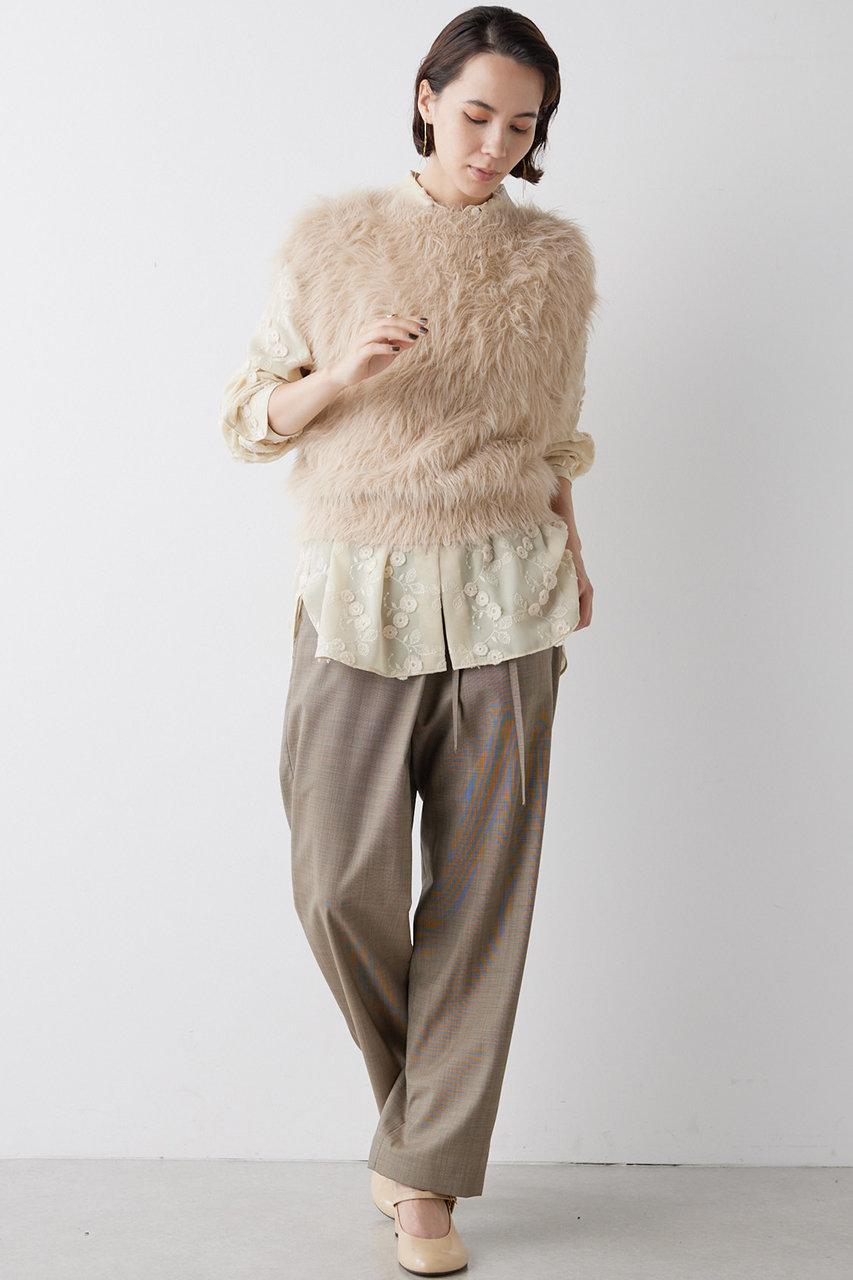 Whim Gazette（ウィムガゼット） シャギーニットジレ