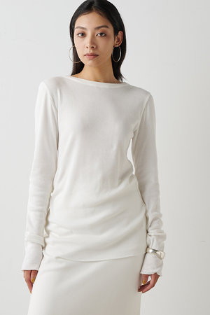 ウィム ガゼット/Whim Gazetteのコットンテレコクルーネックプルオーバー