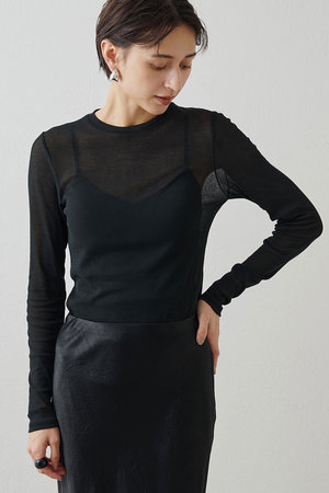 ウィム ガゼット/Whim Gazetteのシアーフライスクルーネックプルオーバー(110100/110103)