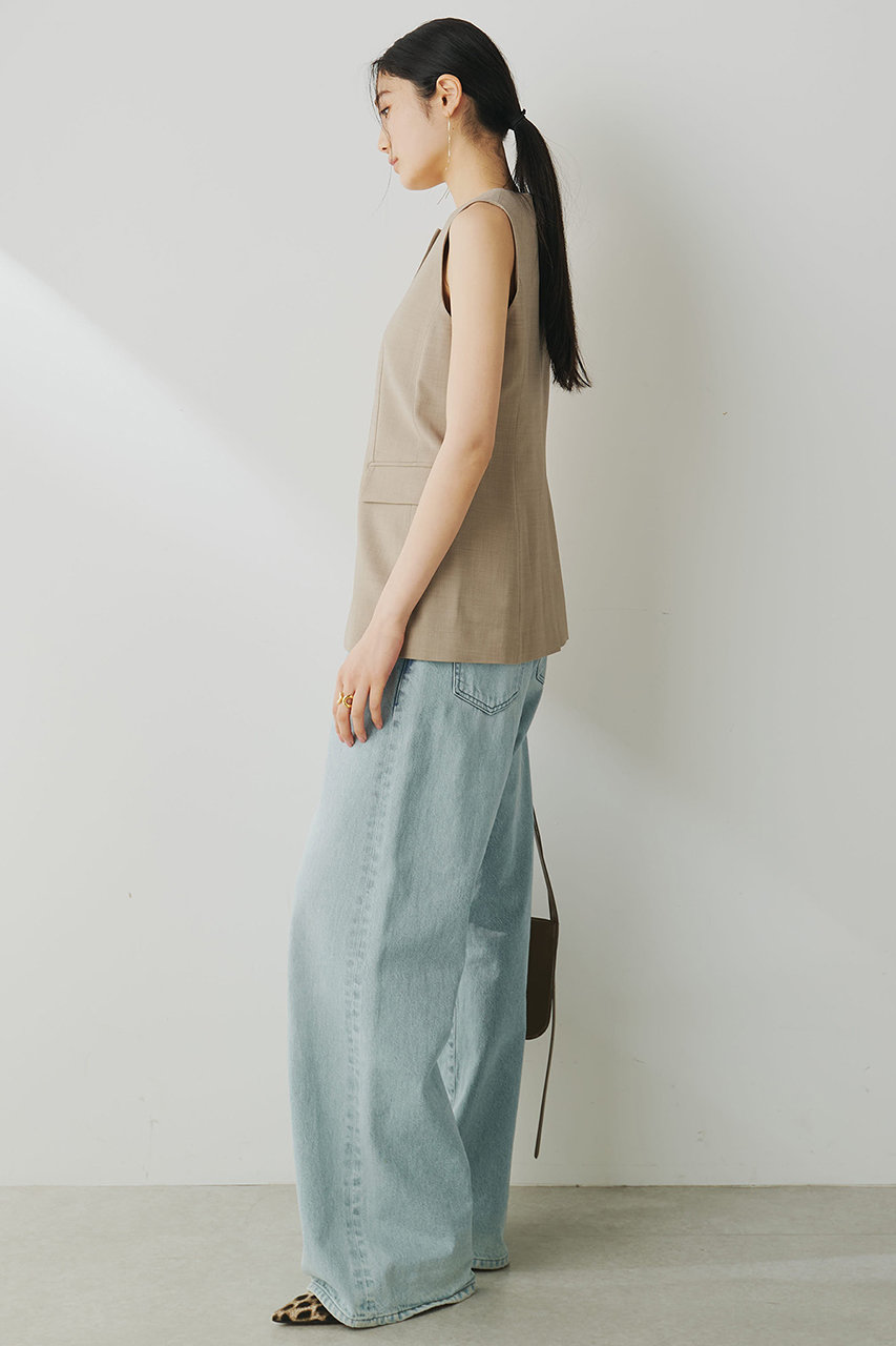 レディース 美品 ウィムガゼット クルーネックジレ セットアップ