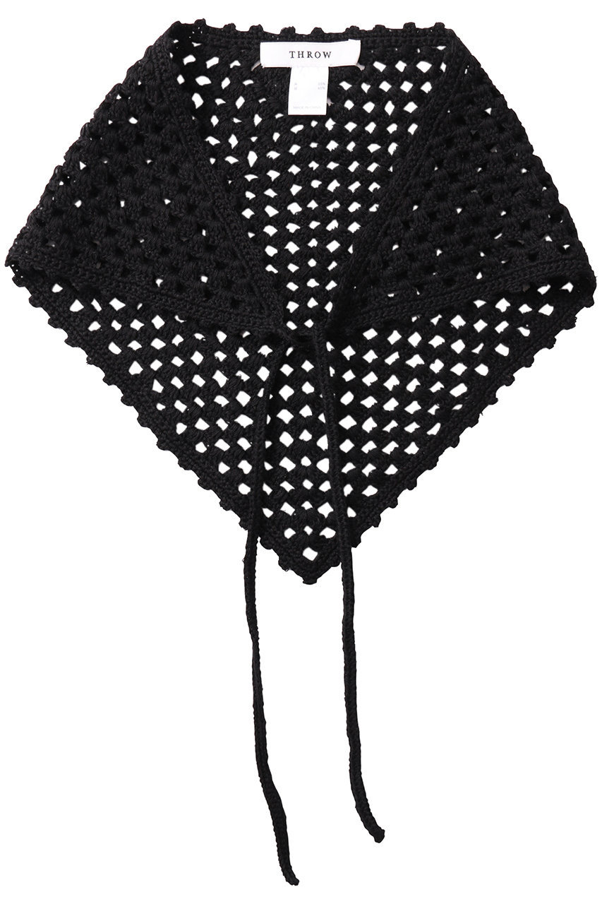 Whim Gazette 【THROW】Crochet Scarf (ブラック, F) ウィム ガゼット ELLE SHOP Whim Gazette 【THROW】Crochet Scarf (ブラック, F) ウィム ガゼット ELLE SHOP