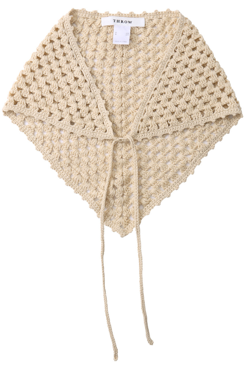 Whim Gazette 【THROW】Crochet Scarf (オフホワイト, F) ウィム ガゼット ELLE SHOP Whim Gazette 【THROW】Crochet Scarf (オフホワイト, F) ウィム ガゼット ELLE SHOP