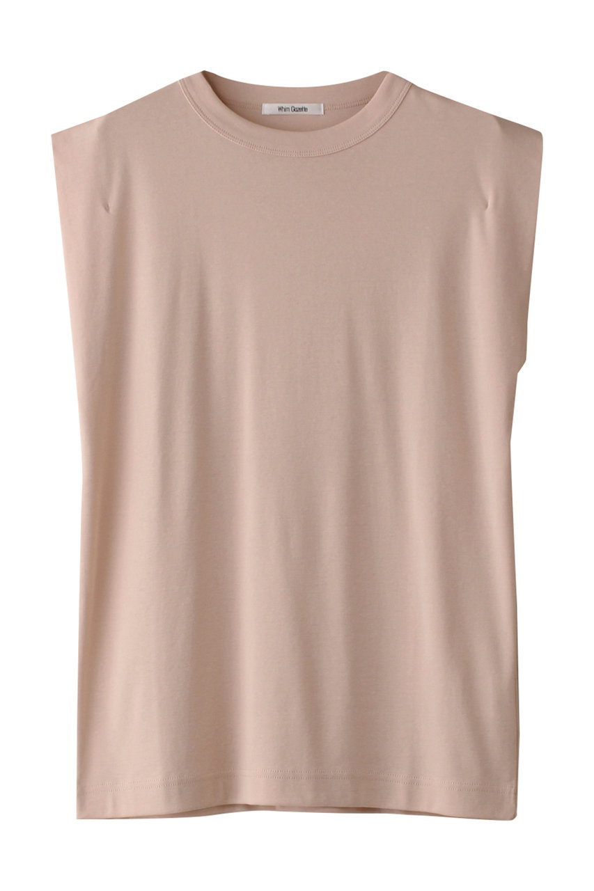 Whim Gazette ショルダータックノースリーブプルオーバー (ベビーピンク, F) ウィム ガゼット ELLE SHOP Whim Gazette ショルダータックノースリーブプルオーバー (ベビーピンク, F) ウィム ガゼット ELLE SHOP