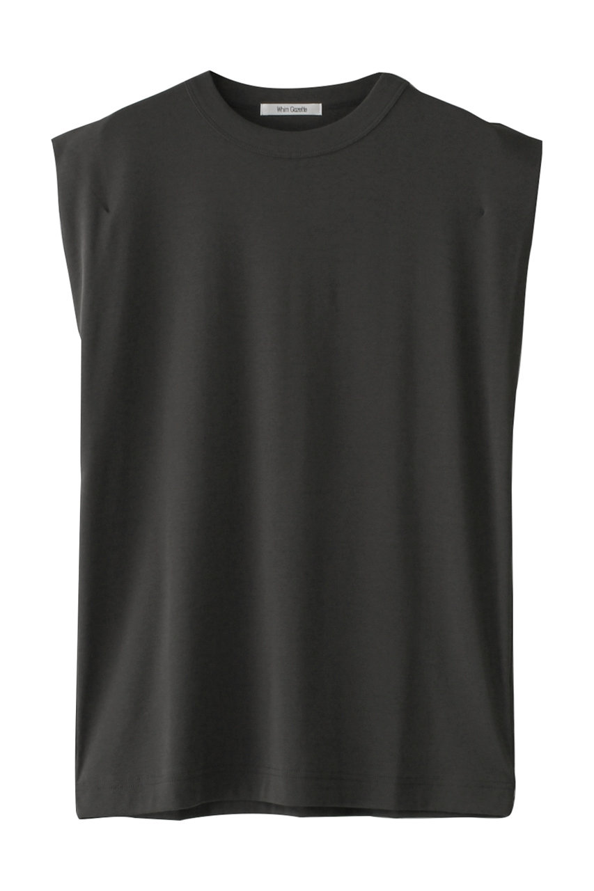 Whim Gazette ショルダータックノースリーブプルオーバー (チャコールグレー, F) ウィム ガゼット ELLE SHOP Whim Gazette ショルダータックノースリーブプルオーバー (チャコールグレー, F) ウィム ガゼット ELLE SHOP