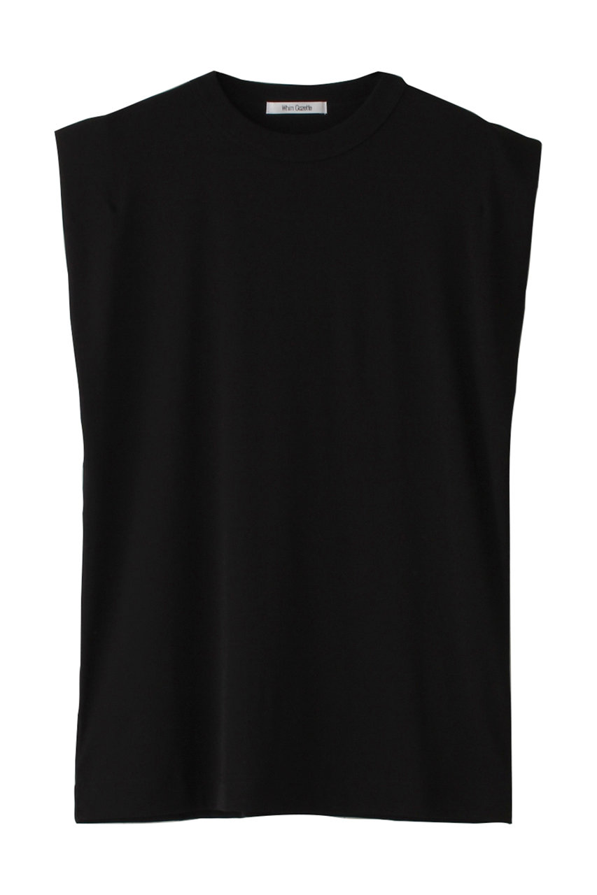 Whim Gazette ショルダータックノースリーブプルオーバー (ブラック, F) ウィム ガゼット ELLE SHOP Whim Gazette ショルダータックノースリーブプルオーバー (ブラック, F) ウィム ガゼット ELLE SHOP