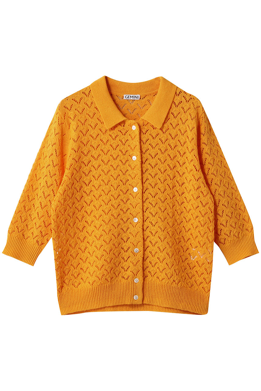 Whim Gazette 【GEMINI】ポロニットプルオーバー (オレンジ, F) ウィム ガゼット ELLE SHOP Whim Gazette 【GEMINI】ポロニットプルオーバー (オレンジ, F) ウィム ガゼット ELLE SHOP