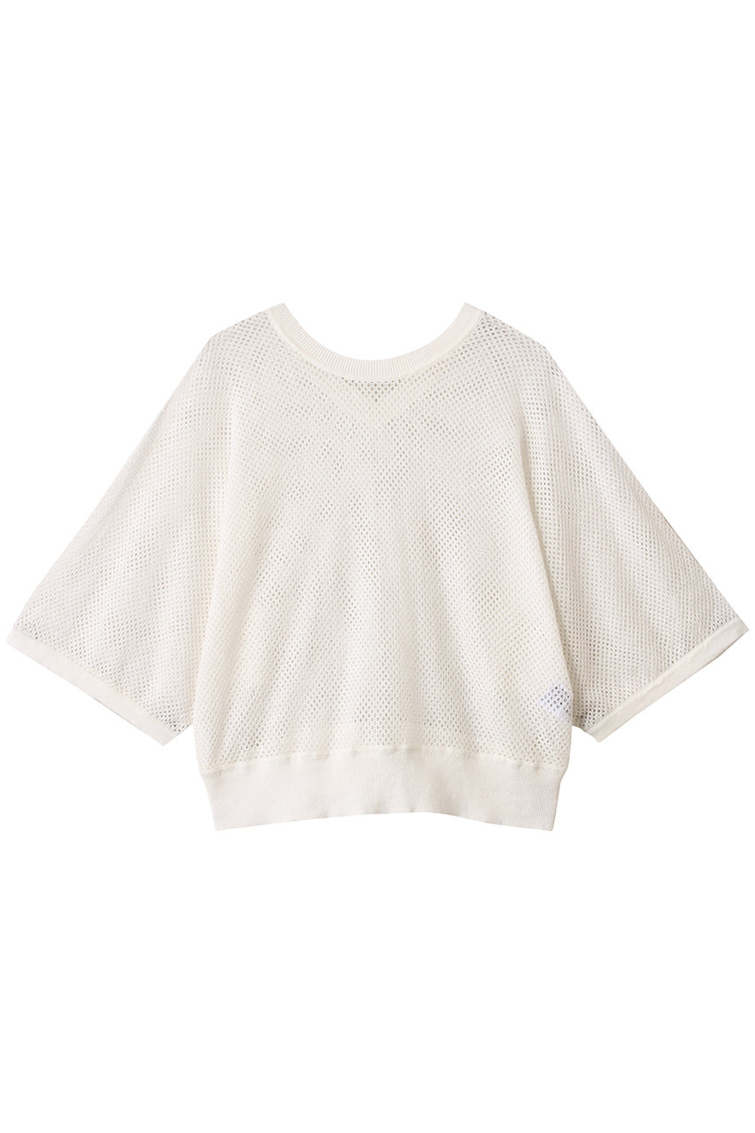 Whim Gazette 【Drawing Numbers】リネンメッシュクロップドニット (ホワイト, 38) ウィム ガゼット ELLE SHOP Whim Gazette 【Drawing Numbers】リネンメッシュクロップドニット (ホワイト, 38) ウィム ガゼット ELLE SHOP