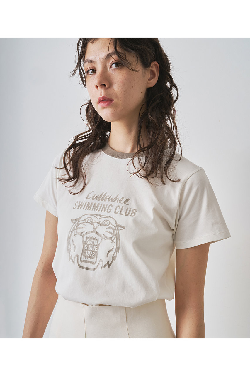Whim Gazette 【THE PAUSE】TIGER Tシャツ (アイボリー, F) ウィム ガゼット ELLE SHOP Whim Gazette 【THE PAUSE】TIGER Tシャツ (アイボリー, F) ウィム ガゼット ELLE SHOP