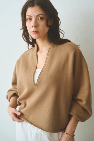 ウィム ガゼット/Whim Gazetteの【予約販売】スウェットVネックプルオーバー2(110100/110105)