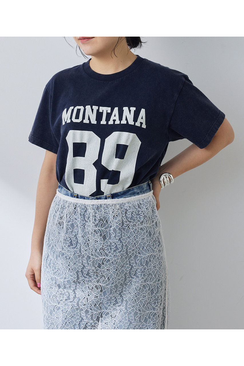 Whim Gazette ナンバリングTシャツ (ネイビー, F) ウィム ガゼット ELLE SHOP Whim Gazette ナンバリングTシャツ (ネイビー, F) ウィム ガゼット ELLE SHOP