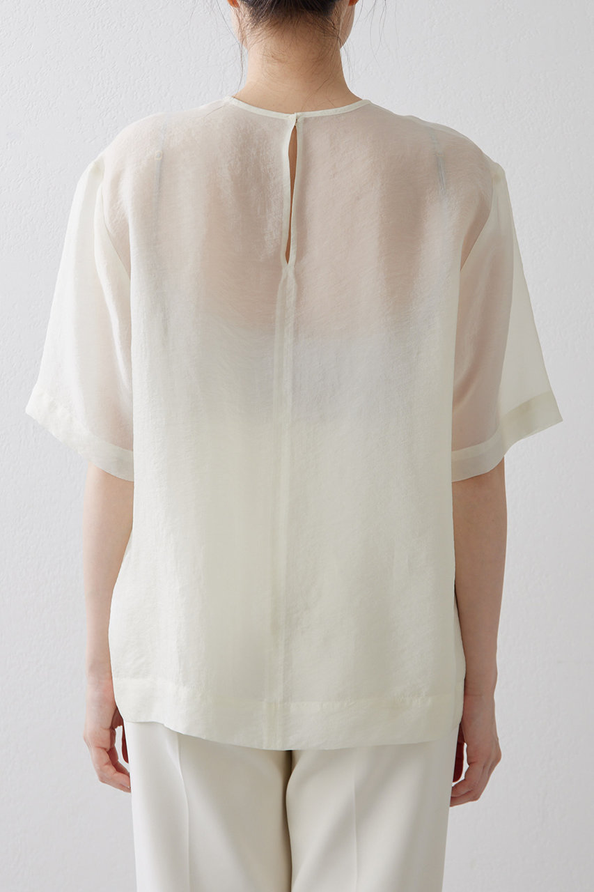 【新品】ウィムガゼットNICENICE MOMENTシアーロンTEE Whim Gazette(ウィム ガゼット)｜シアーTシャツ/レモンイエロー