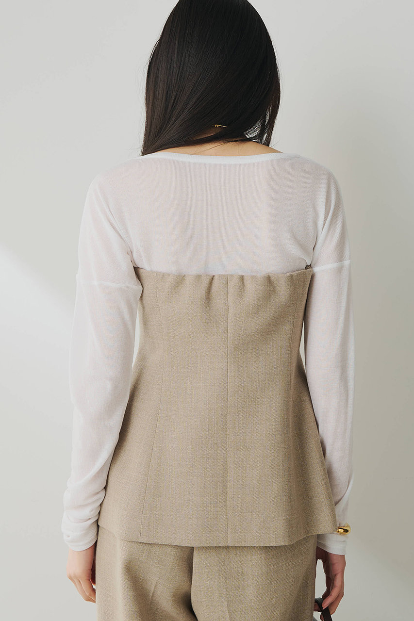 今季購入　新品　Whim Gazette ウィムガゼット　ジュートライクビスチェ Whim Gazette(ウィム ガゼット)｜ジュートライクビスチェ