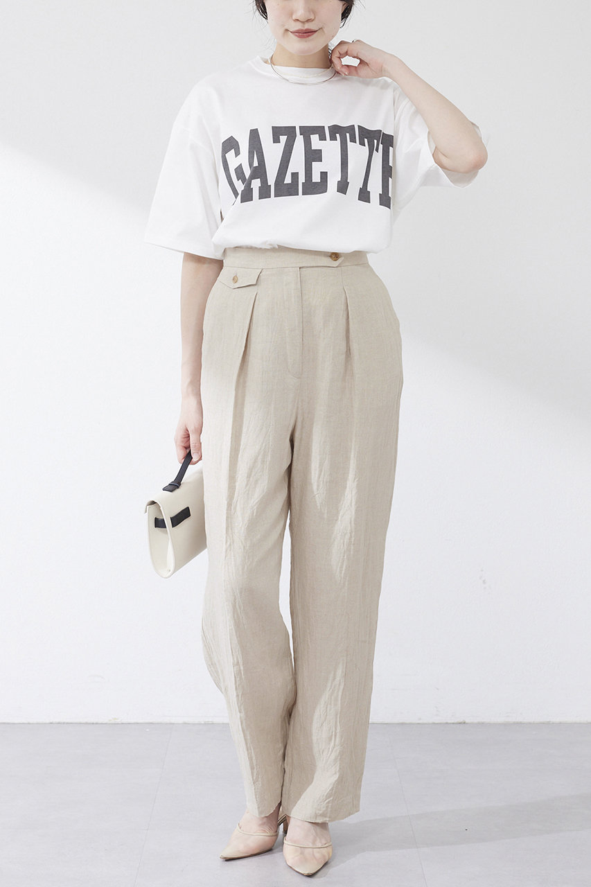 Whim Gazette(ウィム ガゼット)|GAZETTEロゴ Tシャツ/オフ Whim Gazette(ウィム ガゼット)|GAZETTEロゴ Tシャツ/オフ