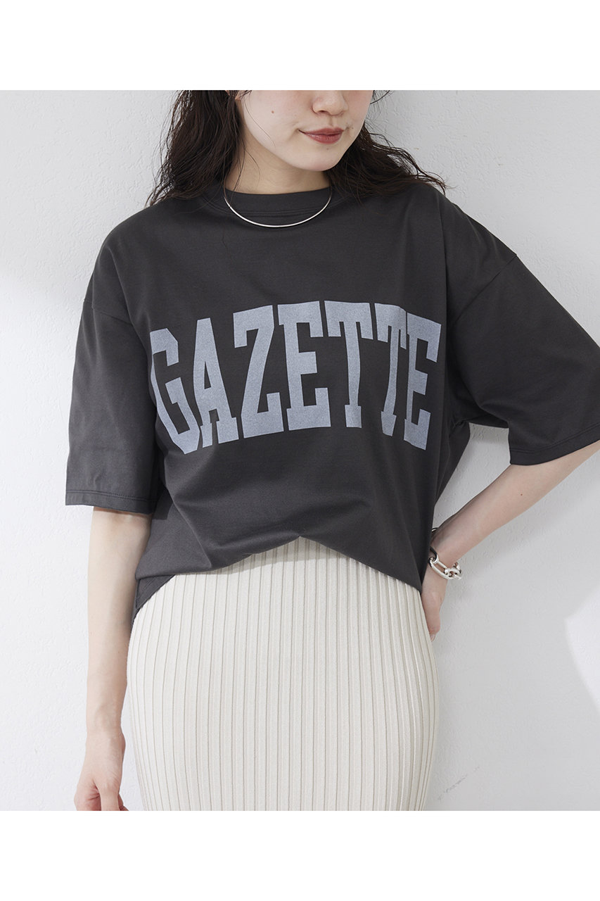 Whim Gazette GAZETTEロゴ Tシャツ (チャコールグレー, F) ウィム ガゼット ELLE SHOP Whim Gazette GAZETTEロゴ Tシャツ (チャコールグレー, F) ウィム ガゼット ELLE SHOP