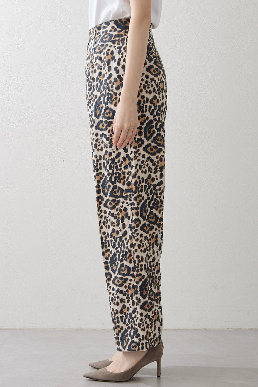 美品　Whim Gazette デニムサロペット レオパードパッチ ウィムガゼット デニムサロペット (ヒョウ柄パッチ) - メルカリ