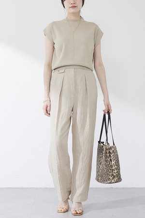 Whim Gazette｜ジュートライクタックパンツ | Rakuten Fashion