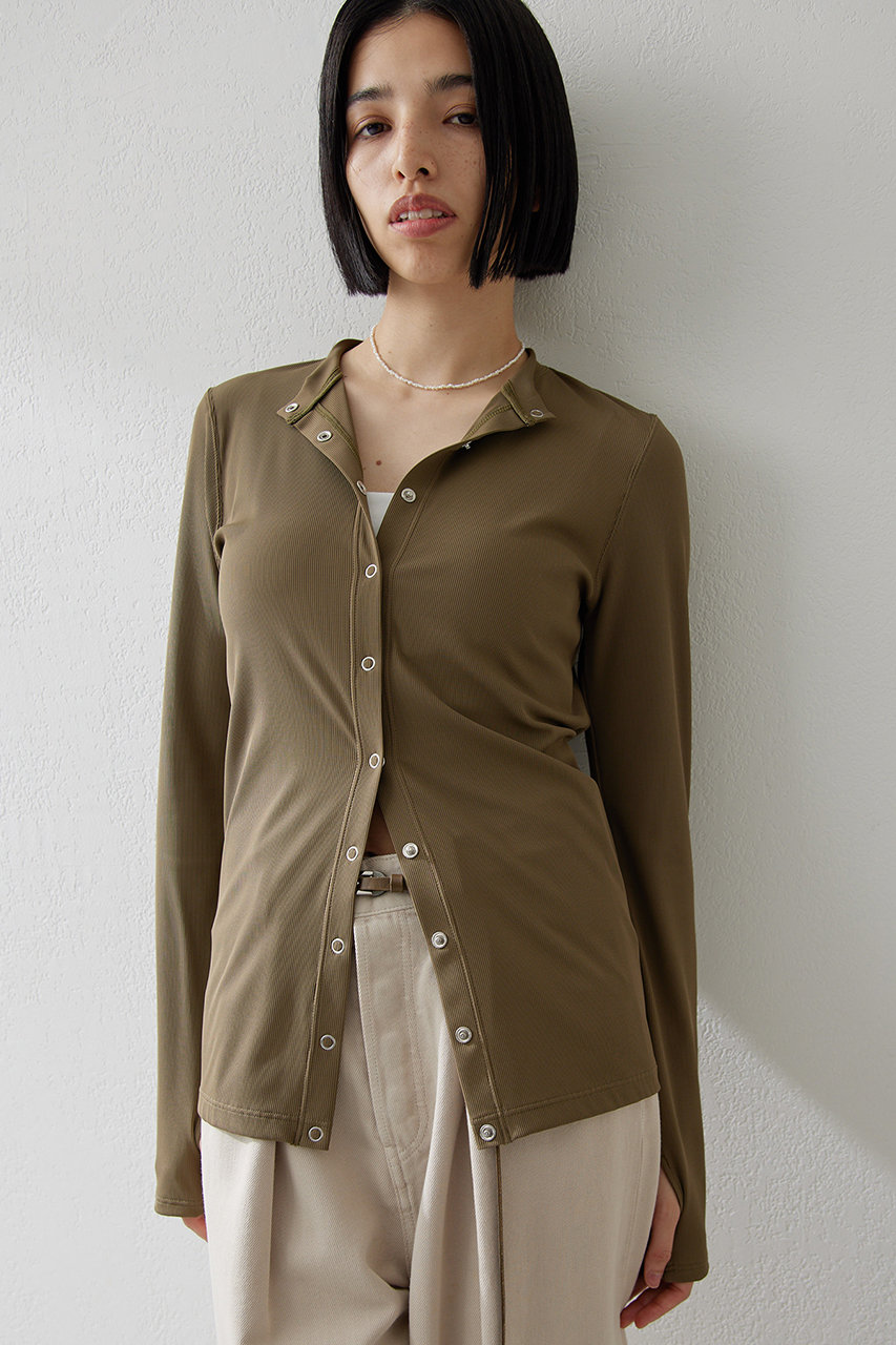 Whim Gazette 〈水着〉ラッシュガードカーディガン (カーキ, F) ウィム ガゼット ELLE SHOP Whim Gazette 〈水着〉ラッシュガードカーディガン (カーキ, F) ウィム ガゼット ELLE SHOP