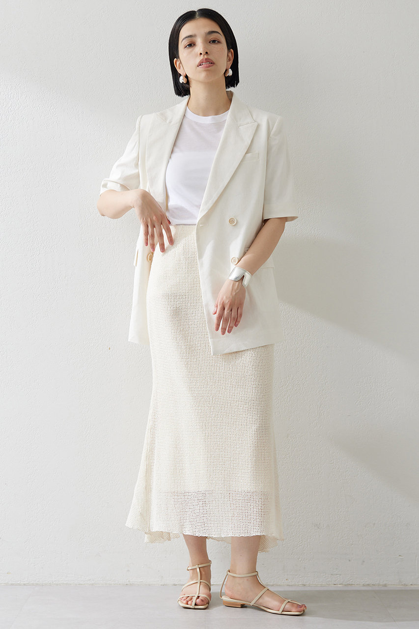 Whim Gazette メッシュカラミスカート (エクリュ, F) ウィム ガゼット ELLE SHOP Whim Gazette メッシュカラミスカート (エクリュ, F) ウィム ガゼット ELLE SHOP