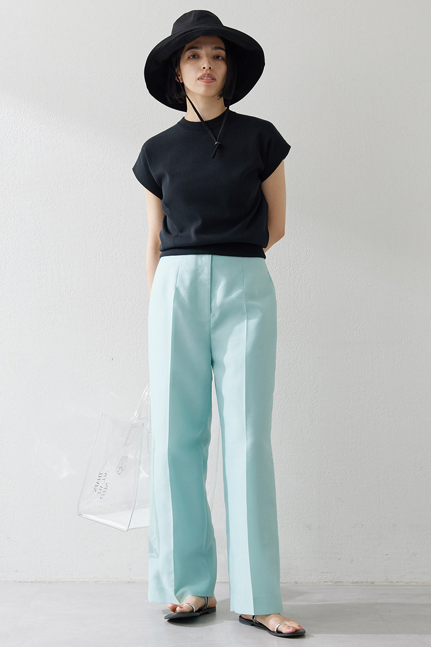 Whim Gazette シアーハイウエストパンツ (ミント, 38) ウィム ガゼット ELLE SHOP Whim Gazette シアーハイウエストパンツ (ミント, 38) ウィム ガゼット ELLE SHOP