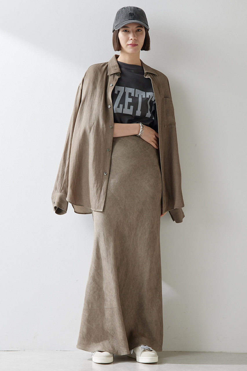 【完売品】Whim Gazette POLAナカワタシャツブルゾン カーキ Whim Gazette（ウィムガゼット）の「ミリタリーブルゾン（MA-1
