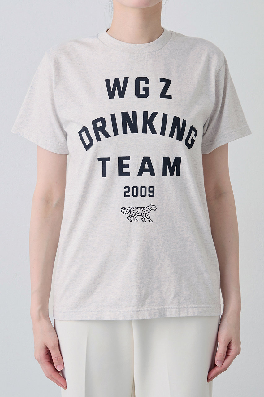 【おまけ付】 Whim Gazette(ウィム ガゼット)｜DRINKING TEE/ライトグレー の トップス