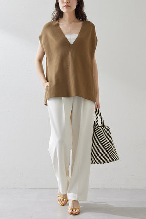 ウィム ガゼット/Whim Gazetteの【予約販売】カットジョーゼットパンツ(110600/110601)