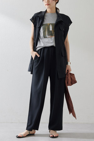 ウィム ガゼット/Whim Gazetteの【予約販売】カットジョーゼットパンツ(110600/110601)